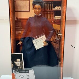 Barbie Inspiring Women Ida B Wells Doll Mattel Signature Journalist Activist NIB